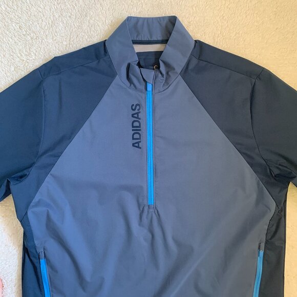 Adidas 1/4 Zip Short Sleeve Golf Pullover Jacket Size Medium NWT Sports - Picture 2 of 11